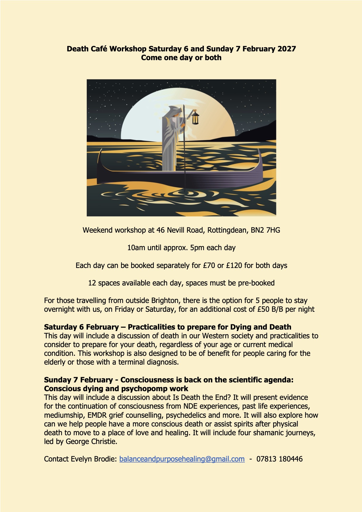 Death Café Weekend Workshop Feb 2027