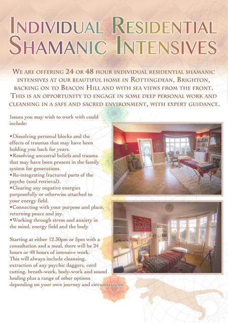 Poster for Individual Shamanic Residential Intensives